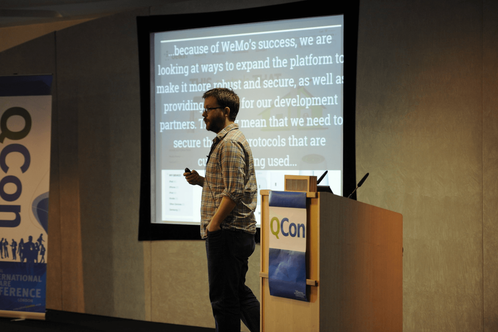 Nick O’Leary presenting Node-RED at QCon London 2014